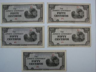 the japanese government fifty centavos in Asia