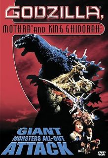 Godzilla, Mothra And King Ghidorah Giant Monsters All Out Attack DVD 