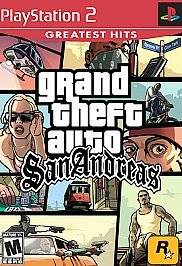 Playstation 2 Grand Theft Auto San Andreas Game COMPLETE PS2