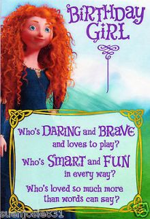 Disney Brave Merida Birthday Greeting Card