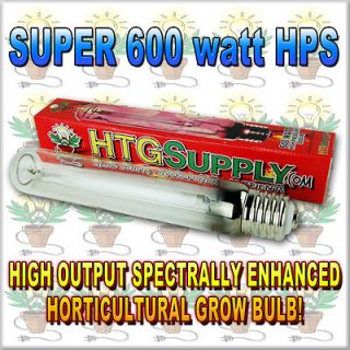 600w HPS GROW LAMP 600 watt SODIUM Lights w Hydroponics Bulbs digital 