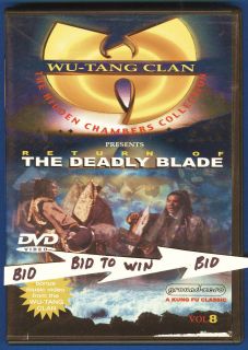 WU TANG CLAN The Hidden Chambers DVD Return Of The DEADLY BLADE Kung 