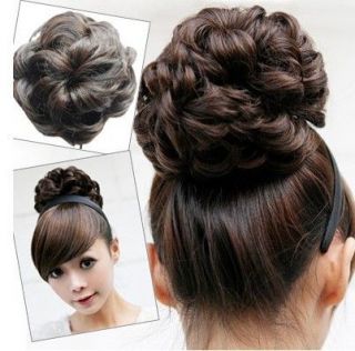   Hairpiece Wave Bun Curly Ponytail Extensions Clip In Hair Extension