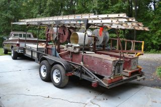 Panther Seamless Gutter Machines on Trailer setup with many extras