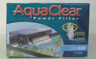 Hagen AquaClear 110 Aquarium Power Filter 60 110 Gallon Aqua Clear 