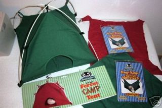 Newly listed Green Ferret Tent Toy & Green/Red Cage Hammocks