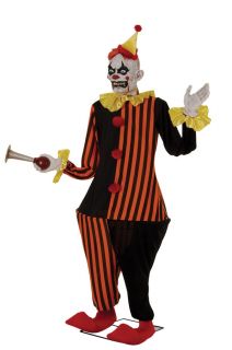   THE CLOWN 6FT LIFESIZE ANIMATRONIC Animated Halloween Prop with Sound