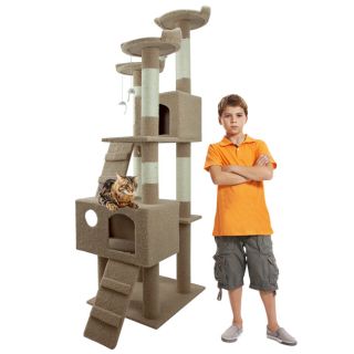 69 Cat Tree Furniture Post Condo House Scratcher Toy Bed Hammock 3 