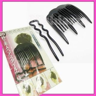 2pcs Hair Styling Clip Comb Tools Maker French Twist S