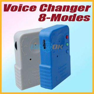 New 9V Wireless adjustable 8 Mode Voice Changer Telephone Microphone 
