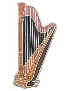 Mini Pin Concert Harp Music Gift Musician Present