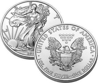  Silver Eagle Coin; 1 troy oz. pure silver bullion in protector