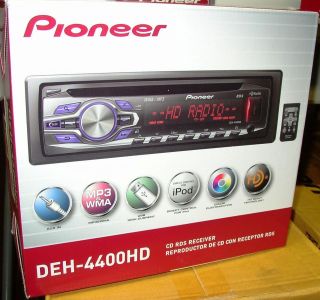 PIONEER DEH 4400HD CD RECEIVER WITH BUILT IN HD RADIO TUNER NEW 