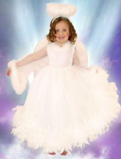   Paradise Christmas Angel Dress Costume + WINGS & HALO 3 4 5 6 7 8 9 10