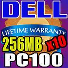 DELL 256MB X 10 LOT NAMEBRAND LOW DENSITY MEMORY RAM