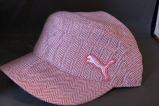 PUMA MILITARY STYLE ADJUSTABLE HAT CAP PINK/WHITE