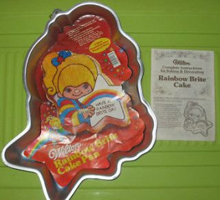 Vintage RAINBOW BRITE character WILTON CAKE PAN with insert and 