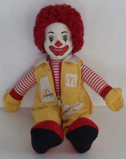   McDonalds Fast Food Clown Doll Toy Cloth body & Shoes 1980s 15