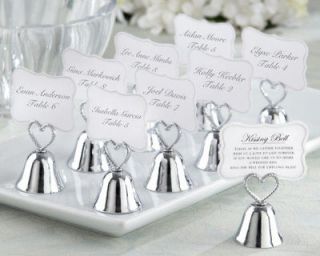 72 Kissing Bells Heart Wedding Placecard Holders Favors