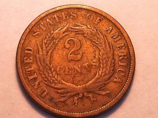 1867 TWO CENT COIN IN SHARP CONDITION