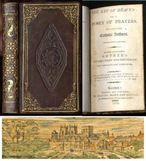FORE EDGE PAINTING] THE KEY OF HEAVEN OR, A POSEY OF PRAYERS 