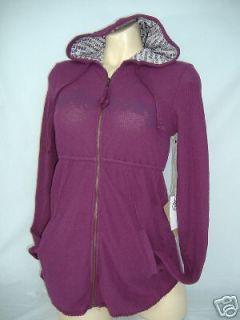 Womens Medium BILLABONGAkir​aZip Hoodie Jacket Purple
