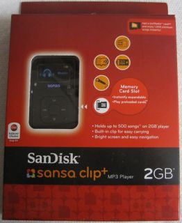   New SanDisk Sansa Clip + 2GB MP3 Player (Black) SDMX18R002GK​A57