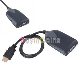 HDMI Male to VGA Female Audio Output Adapter Converter for Tablet PC 