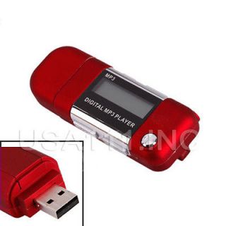 New 4GB Red MP3 Media Player USB FLash Drive FM Radio Voice Recorder 