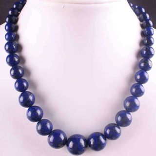 NEW 8 18MM Lapis Lazuli Round Beads Necklace Gemstone Strand 19L