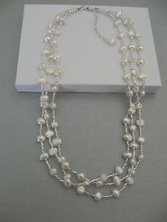 Strand Authentic Pearl & Solid Sterling Silver Necklace CSD Sundance