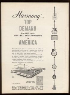 1963 Harmony electric guitar banjo acoustic mandolin etc photo vintage 