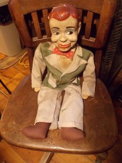 Vtg Jerry Mahoney Puppet Ventriloquist Doll Pull String Antique 
