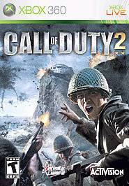CALL OF DUTY 2 XBOX 360 GAME ONLY  VIDEO GAMES WWII WAR