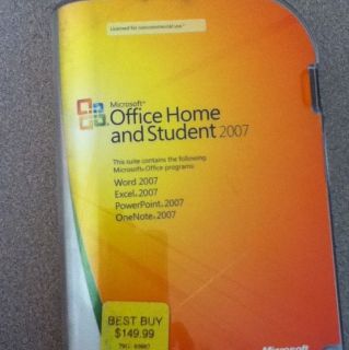 Microsoft Office Home & Student 2007 for 3 PCs NEW