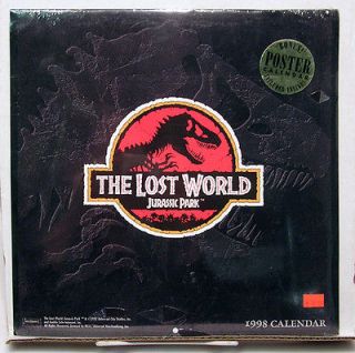 1998 JURASSIC PARK The Lost World Calendar  Bonus Poster Calendar 