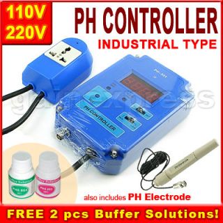 Digital pH Controller Meter + Replaceable BNC Electrode 110V or 220V