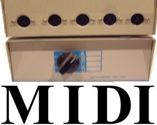 MIDI cable ABCD 4way Switch Box 5pin DIN,Digital Audio,drum,syn 
