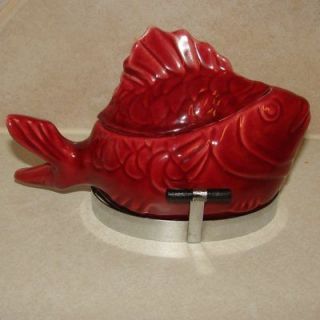 Vintage Bauer Maroon Red Tuna Casserole Dish Goes Great with Fiesta 