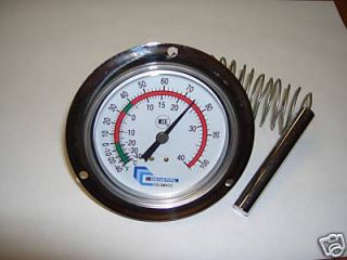 Refrigerator / Freezer Vapor Thermometer with Front Flange  40 