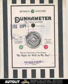 1923 Dunhameter Automobile Electrified Radiator Cap Mascot Ornament 