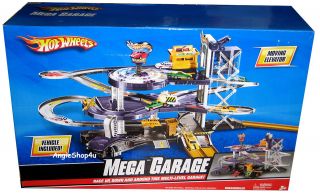 Hot Wheels Mega Garage Playset Brand New In Box with 2 cars
