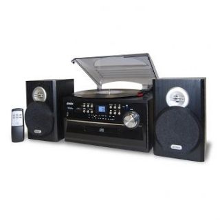 Jensen JTA 475 3 Speed Turntable with CD System, Cassette and AM/FM 