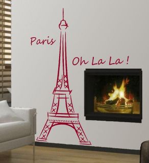 eiffel tower wall decal in Decals, Stickers & Vinyl Art