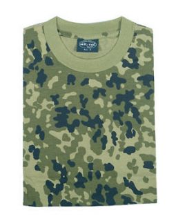 Danish Army Camouflage Military T Shirts Army Camo Tops