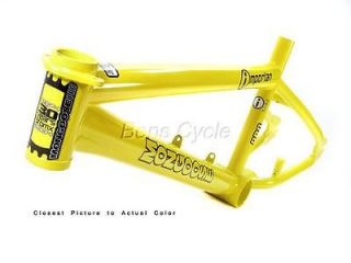 MONGOOSE PRO importan BMX Frame   4130 Taxi Yellow
