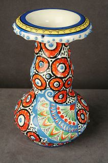 Vintage Czechoslovakia Art Deco Vase Artist Signed