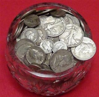   GUARANTEED   1 LB. OLD PRE 1965 US JUNK SILVER COIN AUCTION LOT