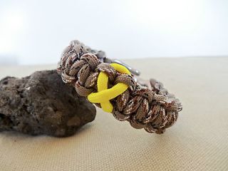   Our Troops 550 Paracord Survival BraceletHandmade W/Steel Shackle
