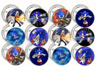Sonic the Hedgehog Video Game Assorted 2 Large Buttons Pins Party 
